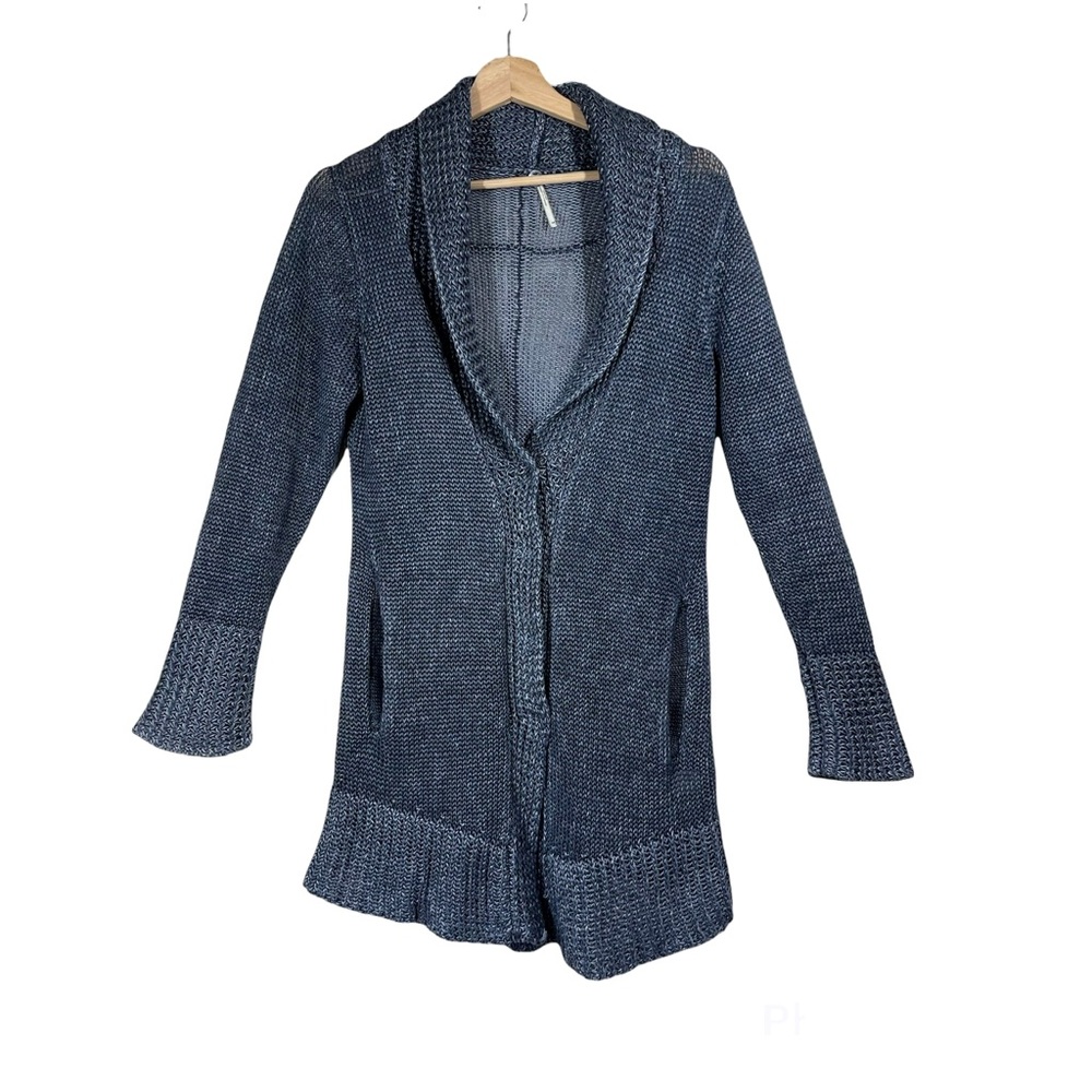 Margaret O’Leary Snap On Button Heavy Cardigan 100% Linen Size XS